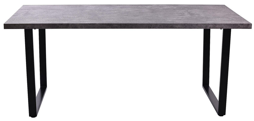 Clearance - Texas 6 Seater Grey Faux Concrete Dining Table - 180cm-7