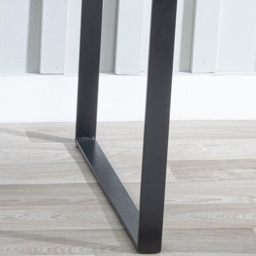 Clearance - Texas Grey Faux Concrete Square Side Table-4