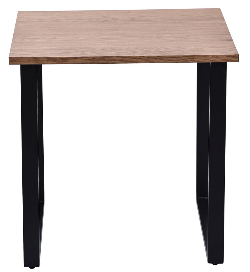 Clearance - Texas Oak Effect Square Side Table-8