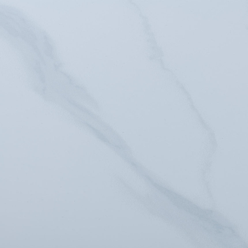 Bari 4-6 Seater White Ceramic Extending Dining Table with Black Star Base - 140cm-180cm-7