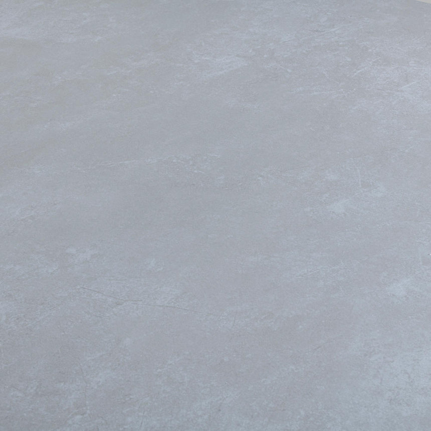 Novara 4 Seater Grey Ceramic Round Dining Table with Black Star Base - 130cm-3