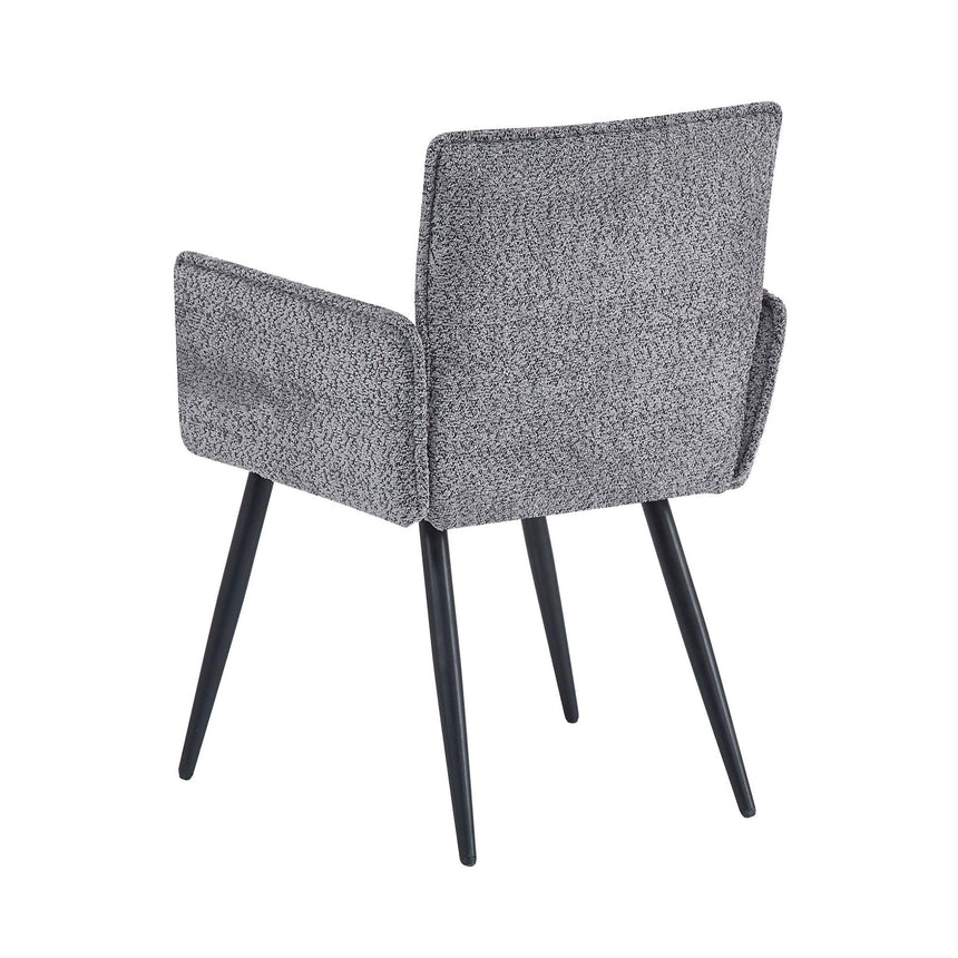 Heather Grey Fabric Dining Armchair
