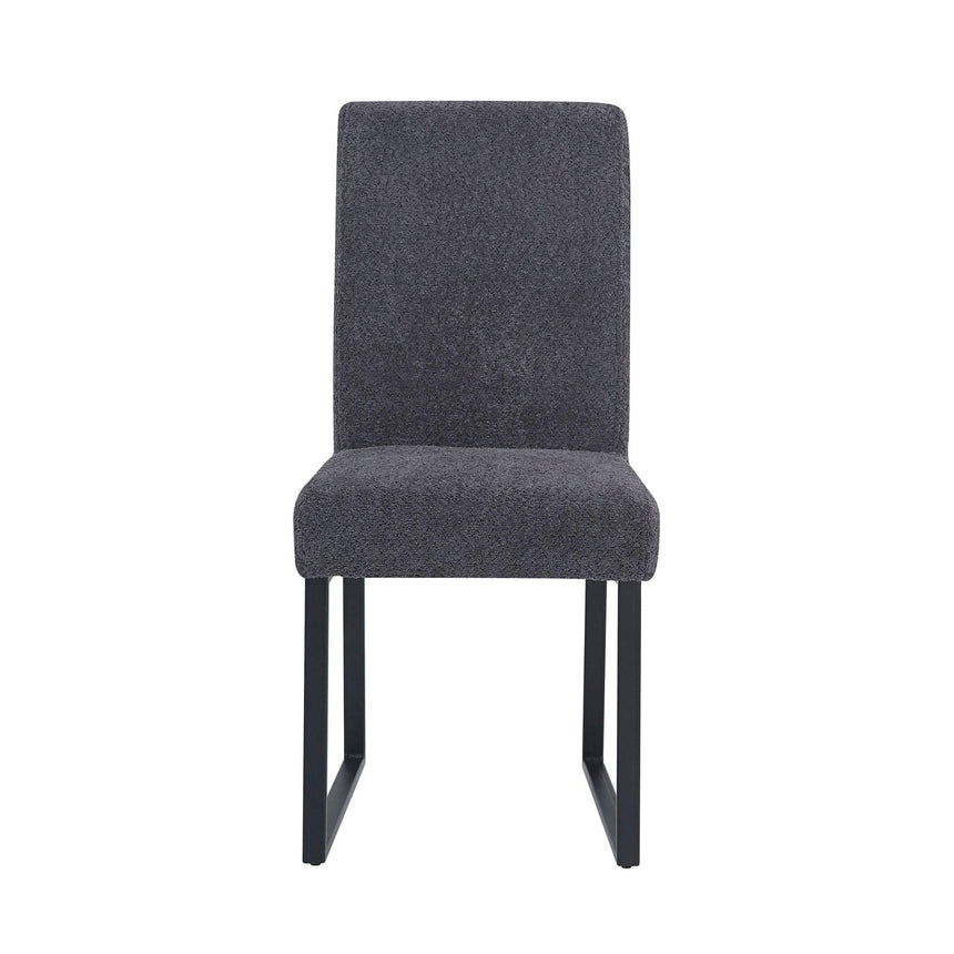 Janet Dark Grey Fabric Dining Chair