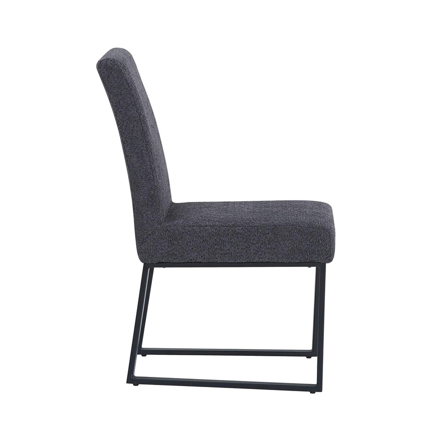 Janet Dark Grey Fabric Dining Chair