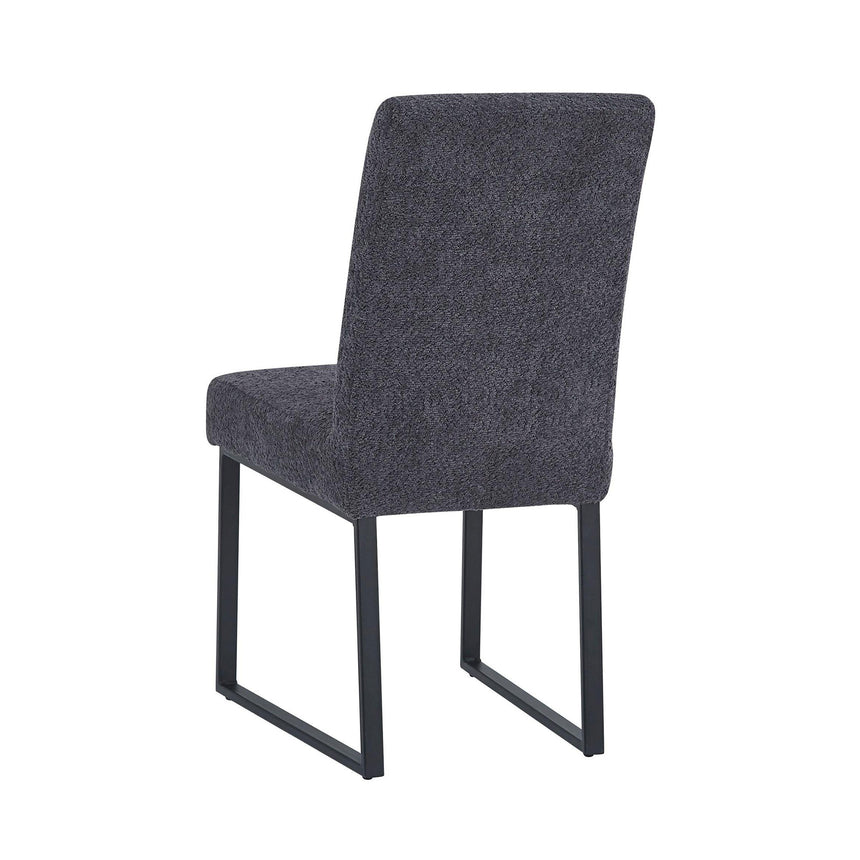Janet Dark Grey Fabric Dining Chair