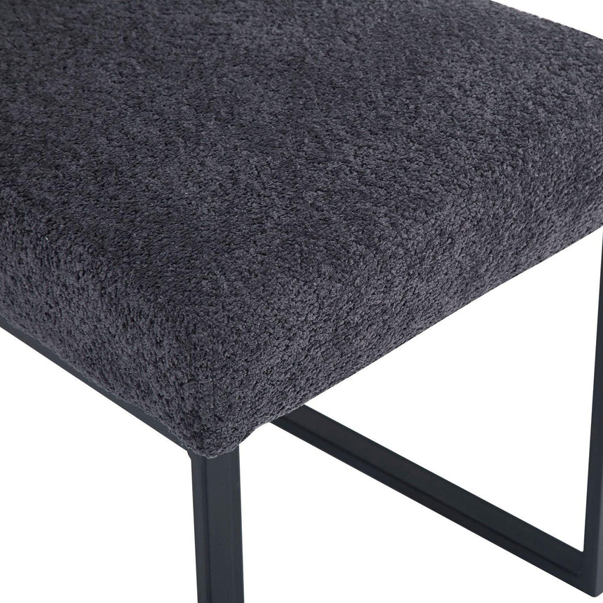 Janet Dark Grey Fabric Dining Chair