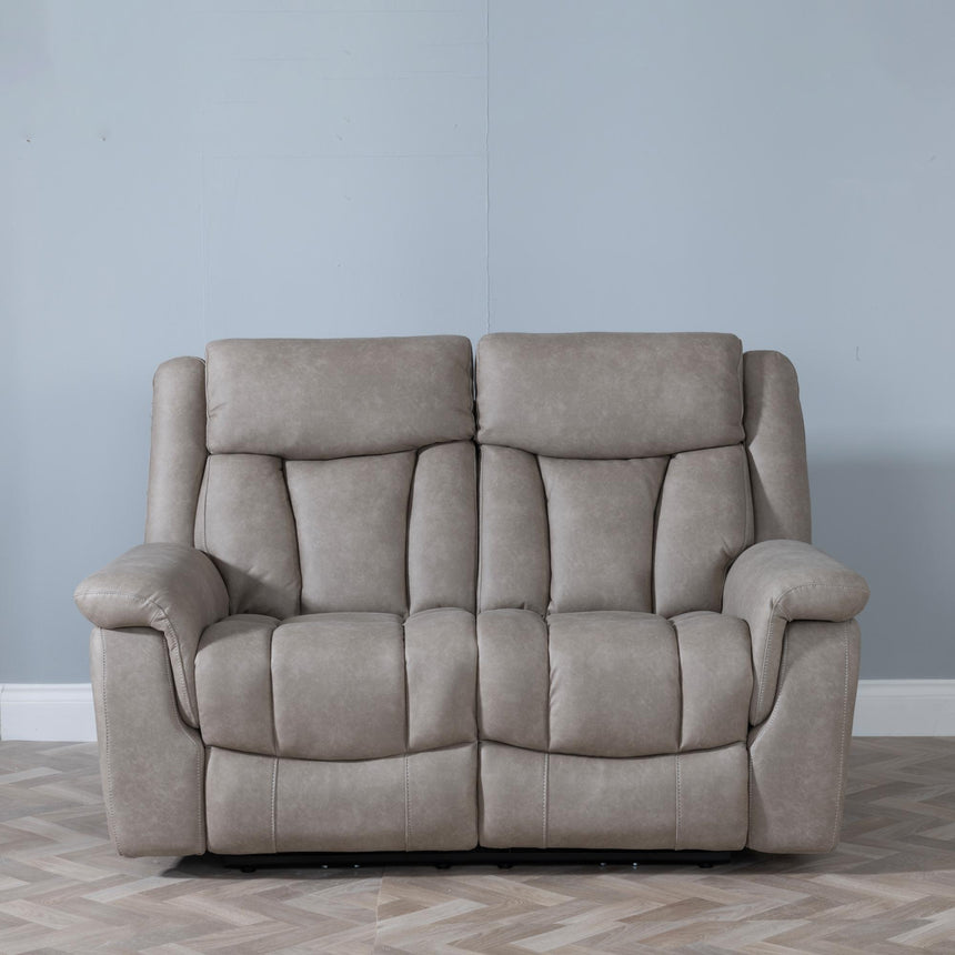 Dylan Sandstone Fabric 2 Seater Electric Recliner Sofa-4