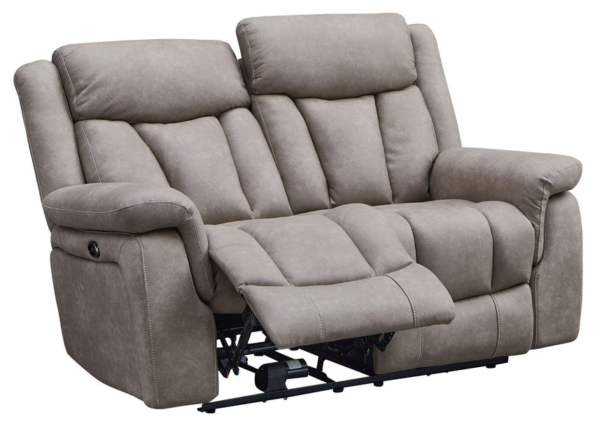 Dylan Sandstone Fabric 2 Seater Electric Recliner Sofa-8