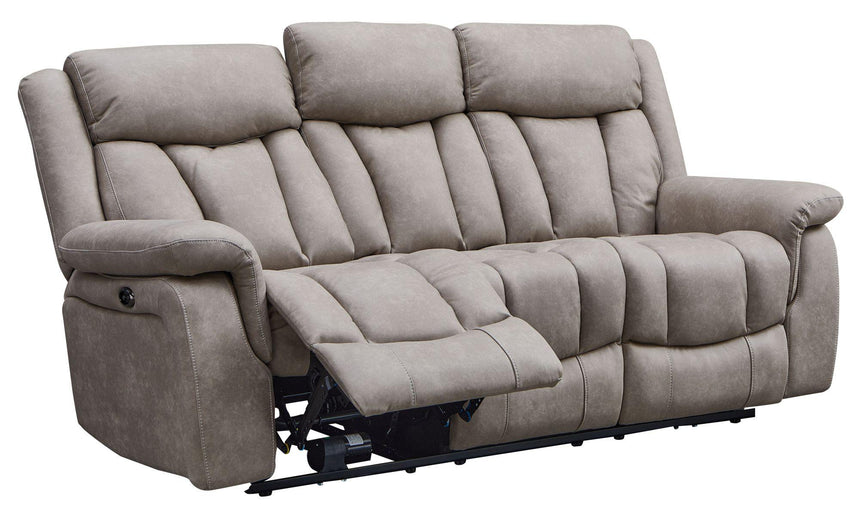 Dylan Sandstone Fabric 3 Seater Electric Recliner Sofa-8