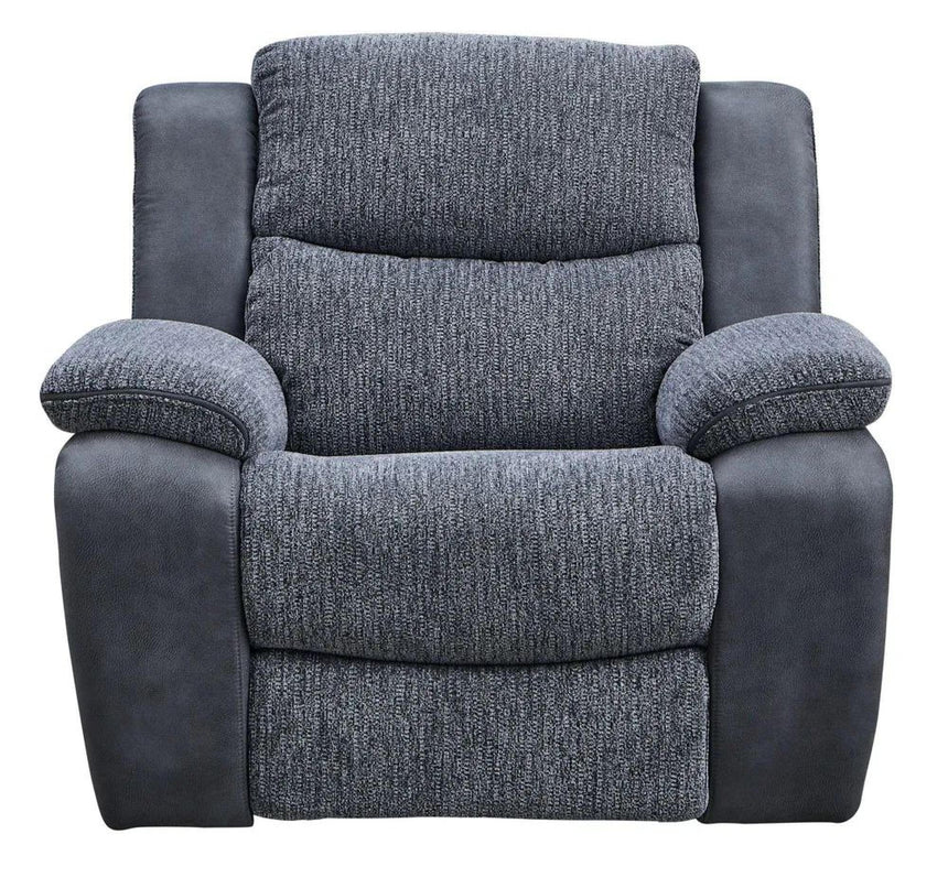 Legend Grey Fabric Recliner Armchair-7