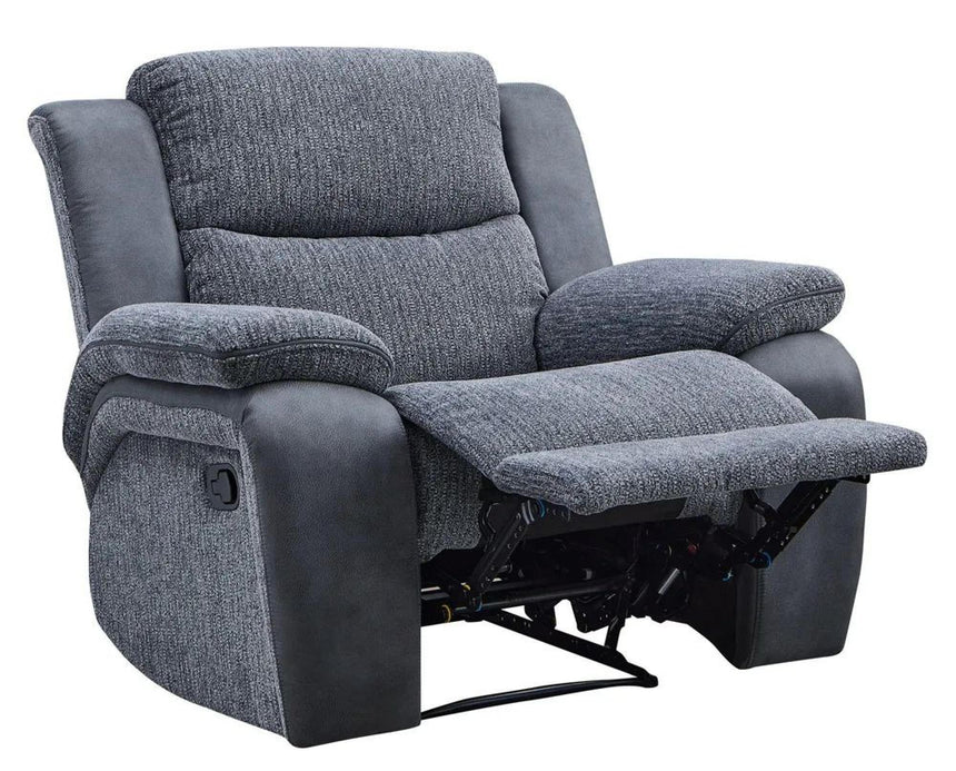 Legend Grey Fabric Recliner Armchair-8