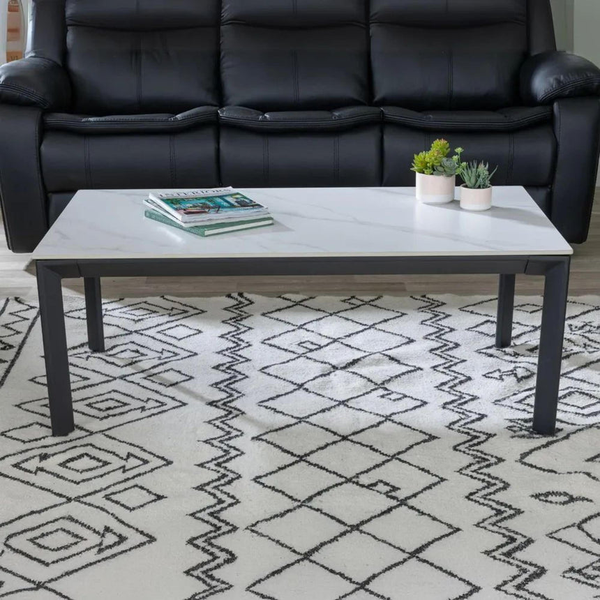 Glade White Ceramic Coffee Table-3