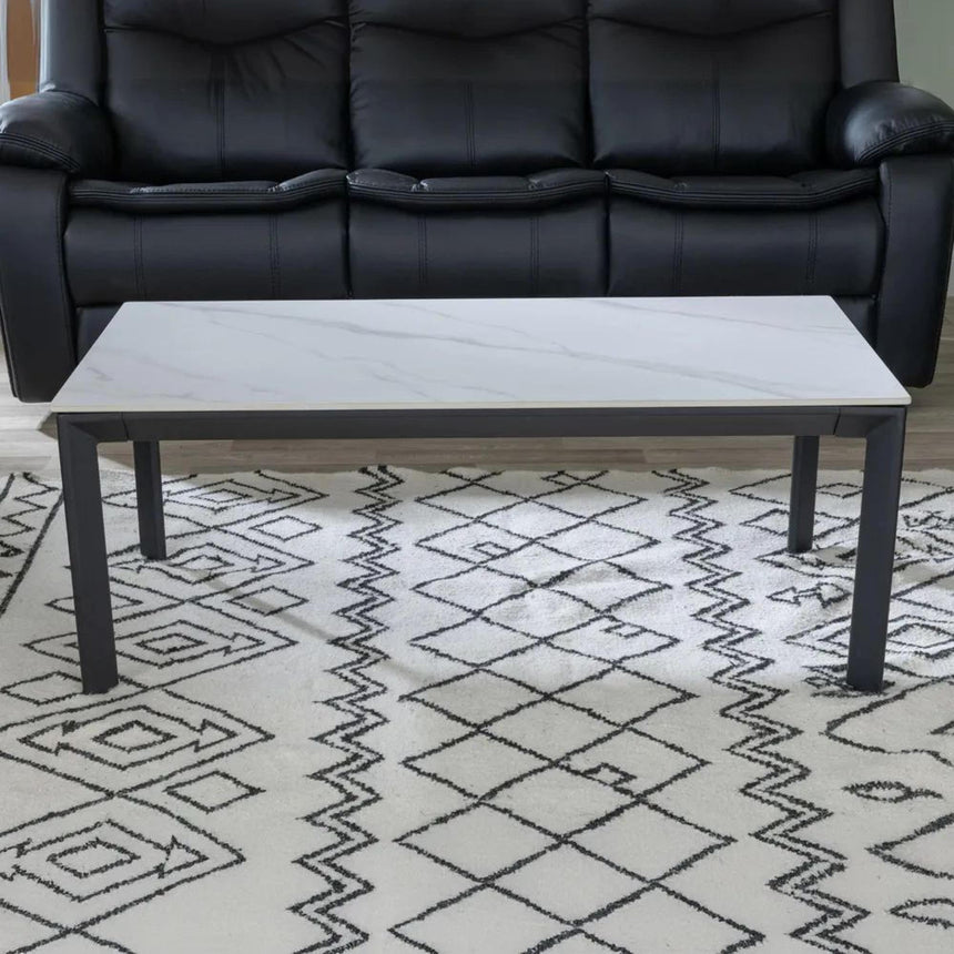 Glade White Ceramic Coffee Table-4