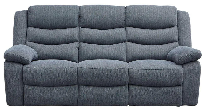 Windsor Dark Grey Fabric 3 Seater Recliner Sofa-10