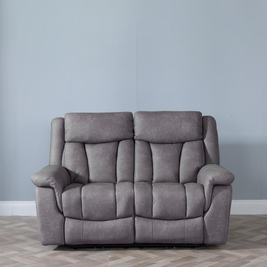 Dylan Grey Fabric 2 Seater Electric Recliner Sofa-5