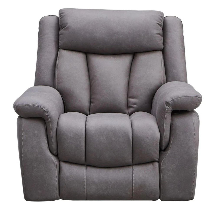 Dylan Grey Fabric Electric Recliner Armchair-8