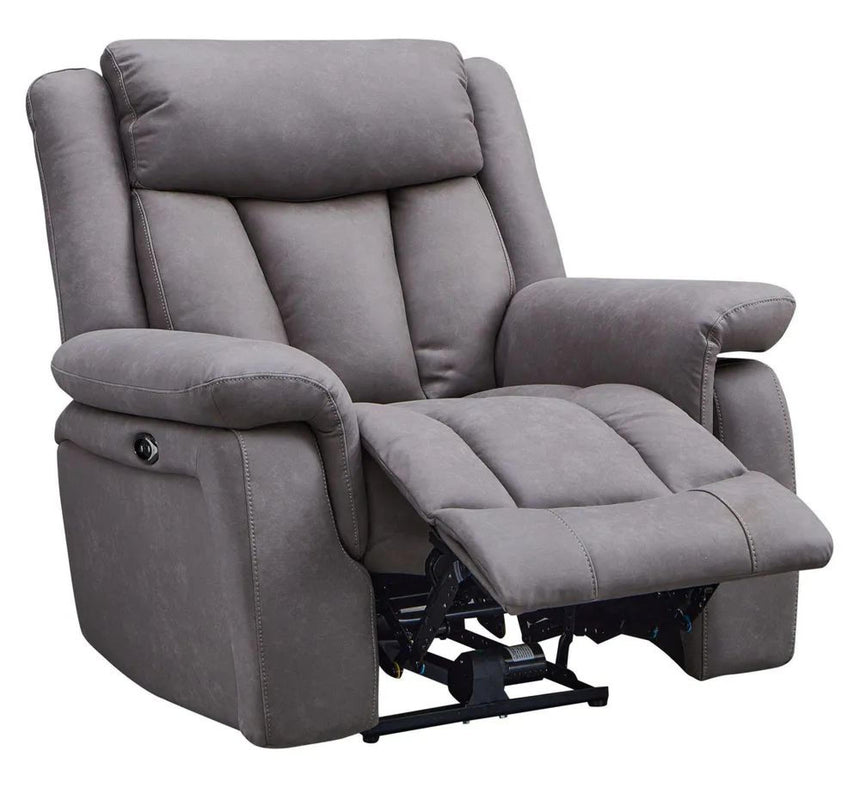 Dylan Grey Fabric Electric Recliner Armchair-9