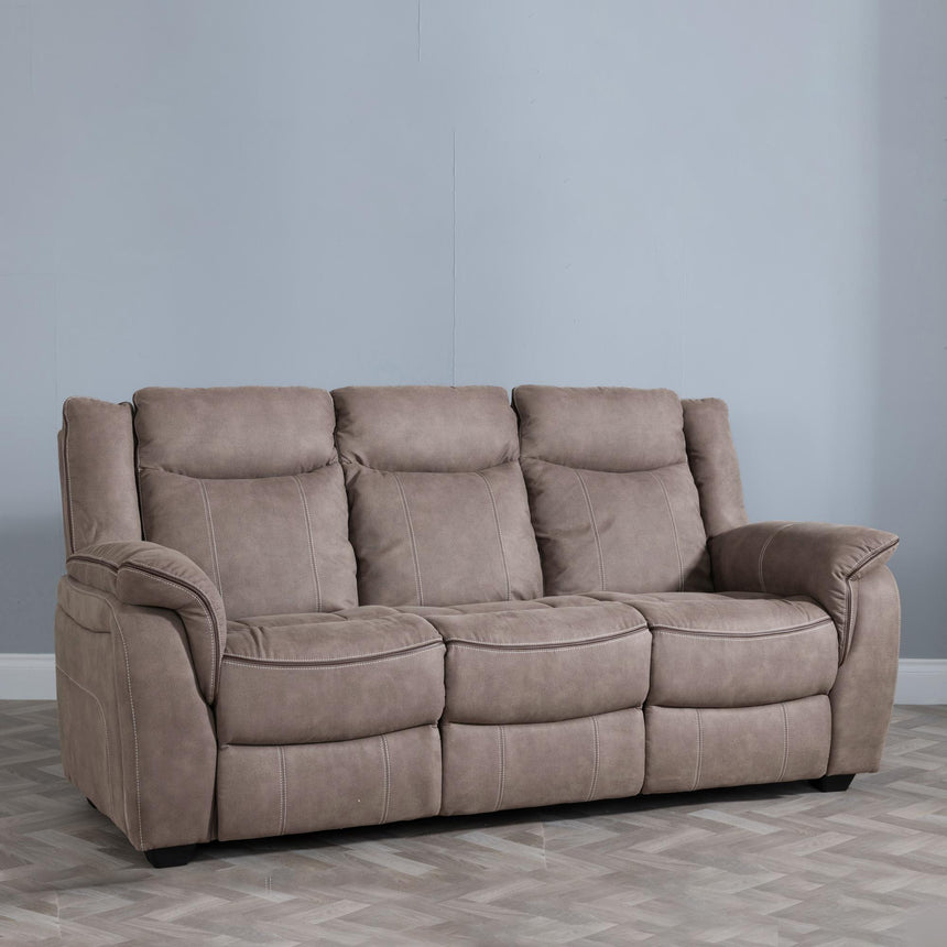 Seville Brown Fabric Sofa Set-2