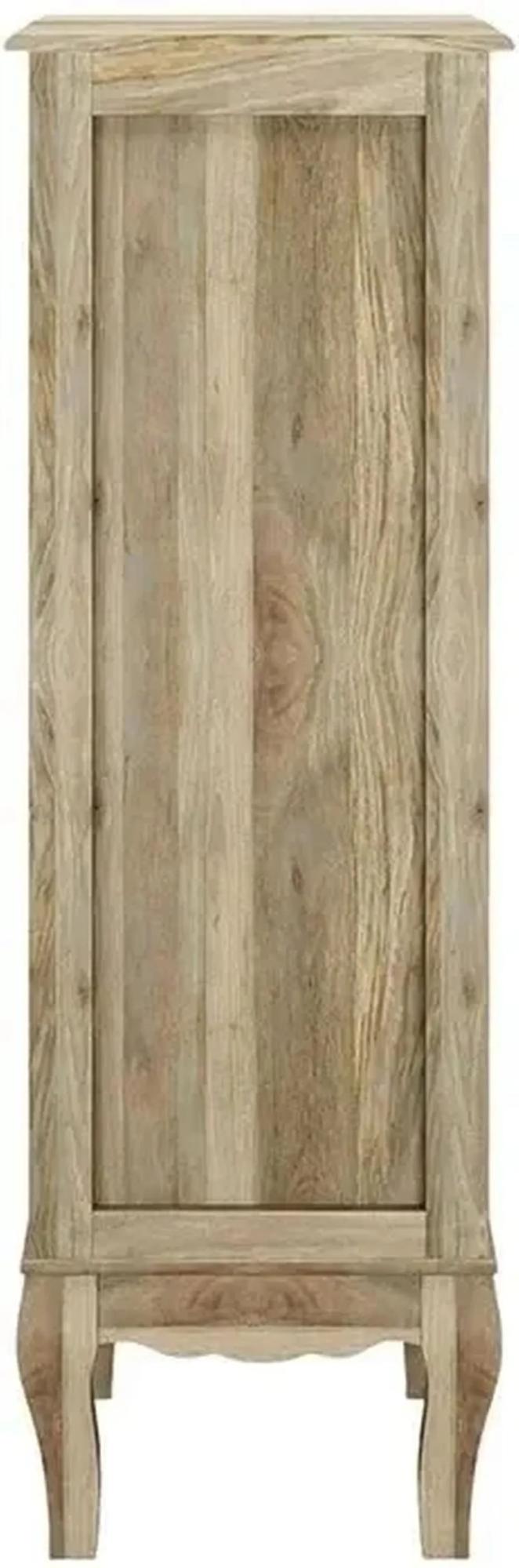 Fleur French Style Grey Narrow Tall Chest - 5 Drawers-6