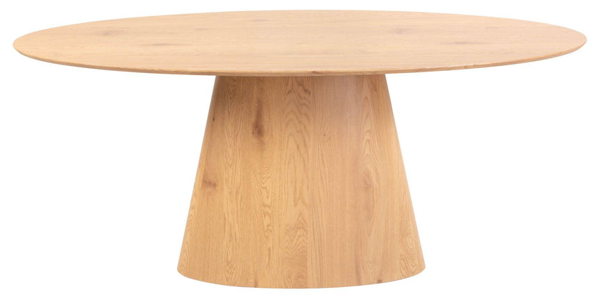Palma Oak 6 Seater Oval Dining Table - 180cm-8