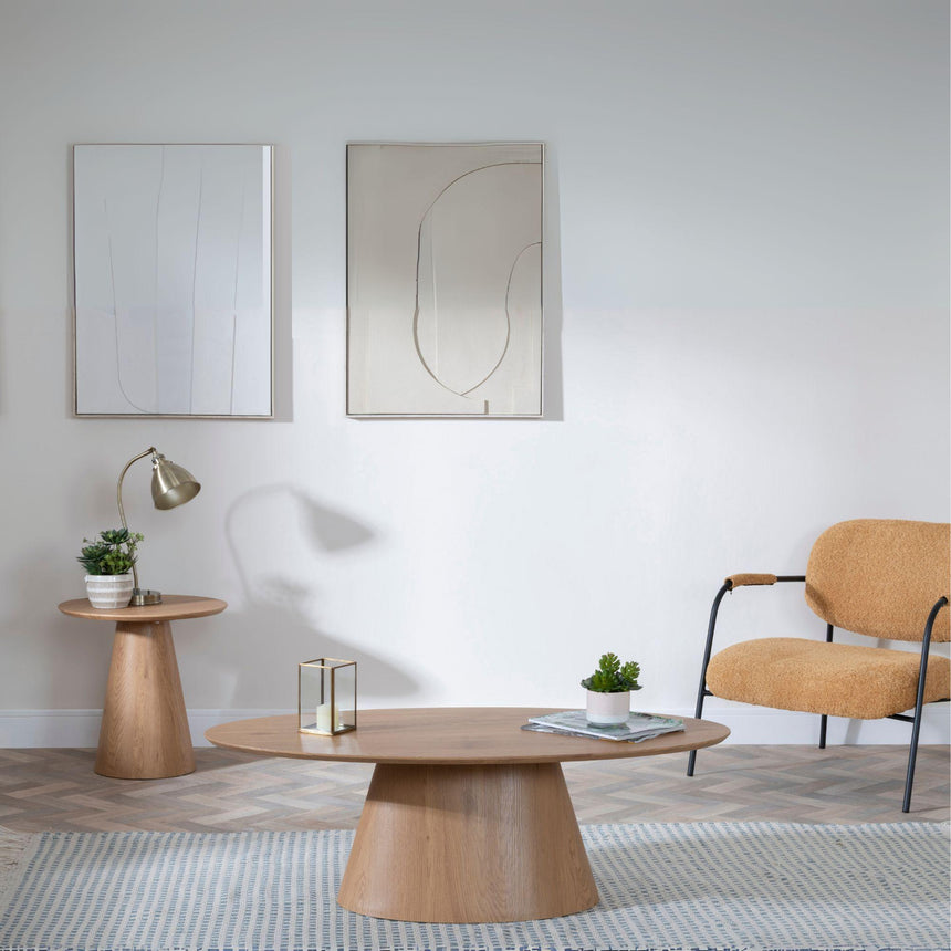 Palma Oak Oval Coffee Table-6