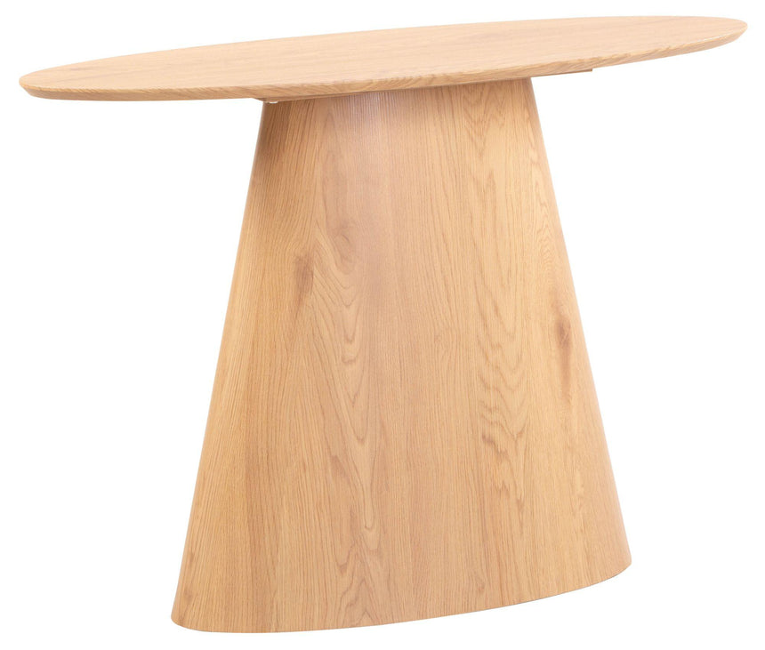 Palma Oak Oval Console Table-8