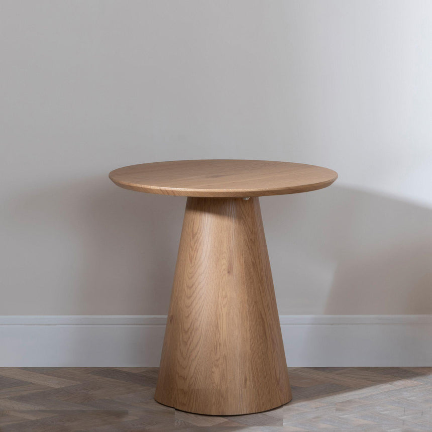 Palma Oak Round End Table-3
