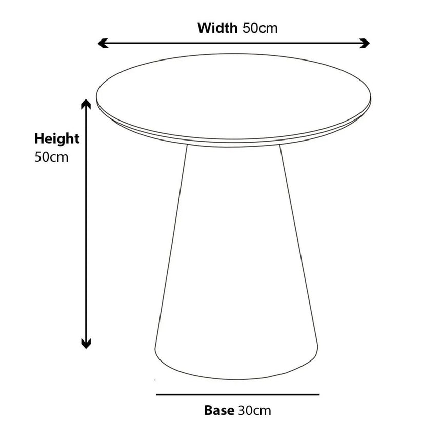 Palma Oak Round End Table-8