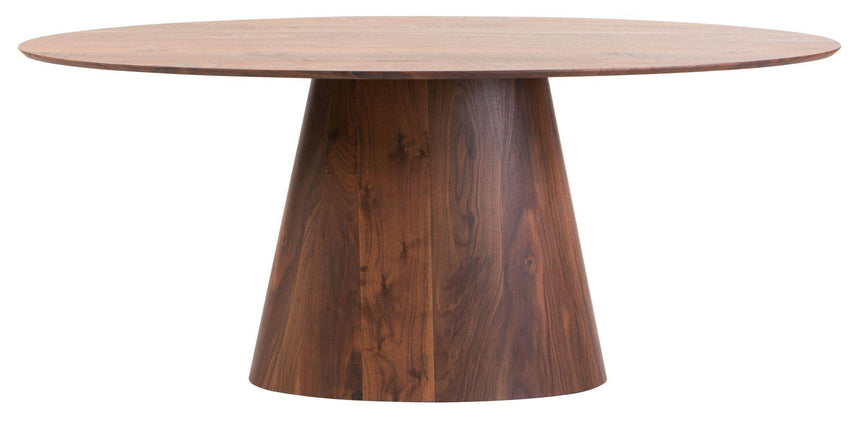 Palma Walnut 6 Seater Oval Dining Table - 180cm-7