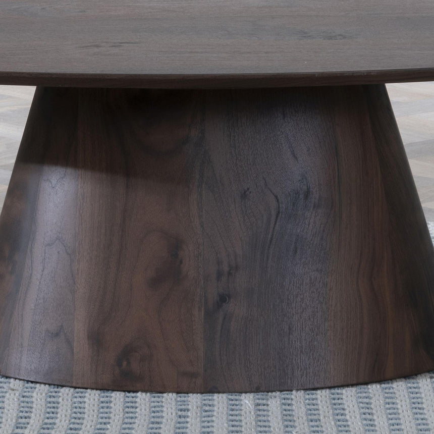 Palma Walnut Oval Coffee Table-4