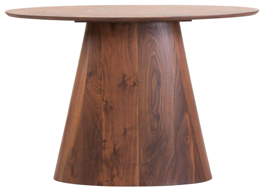Palma Walnut Oval Console Table-6