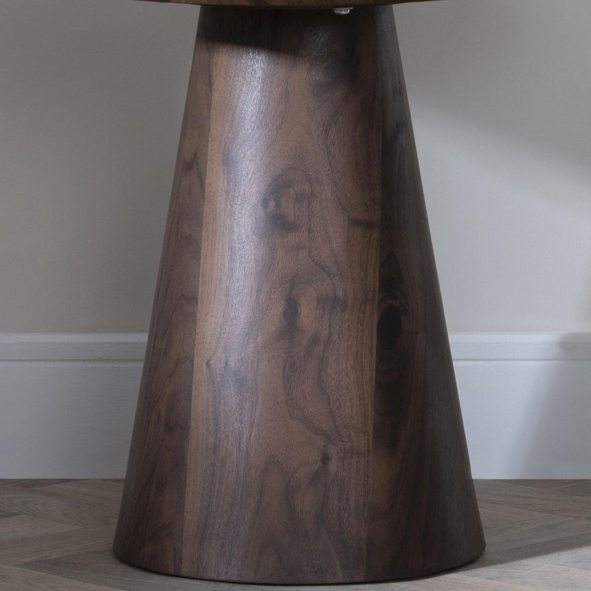 Palma Walnut Round End Table-4