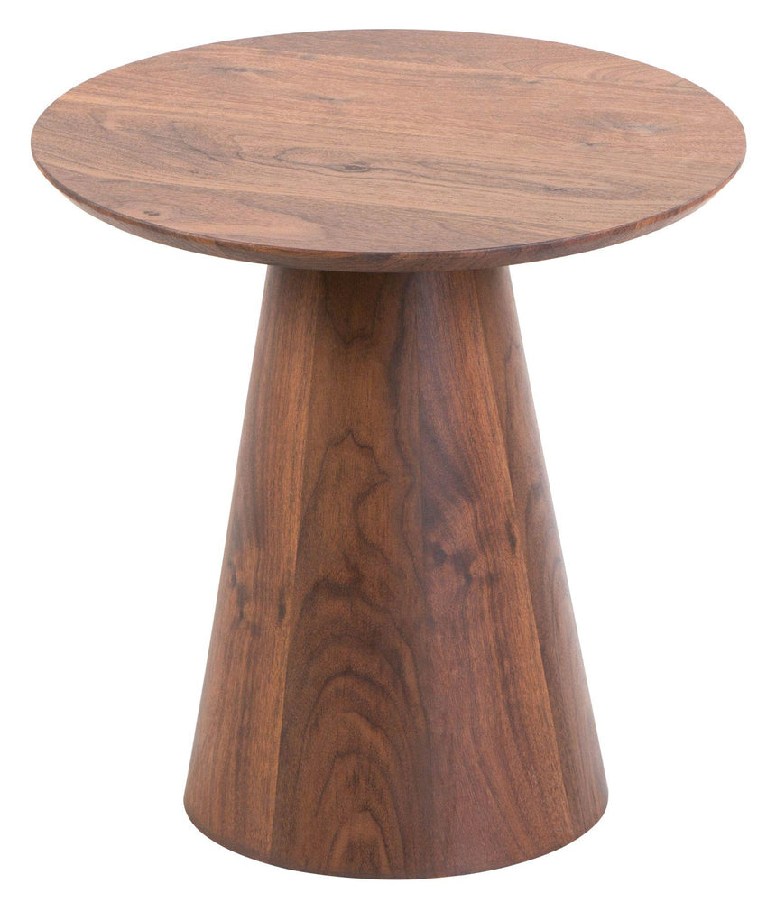 Palma Walnut Round End Table-6