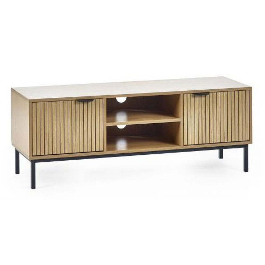 Hawaii Oak Ribbed 2 Door TV Unit