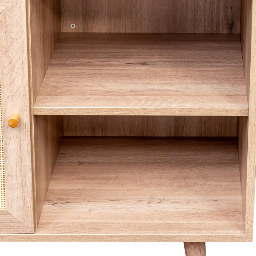 Ferrero Natural and Woven Rattan 1 Door Cabinet-11