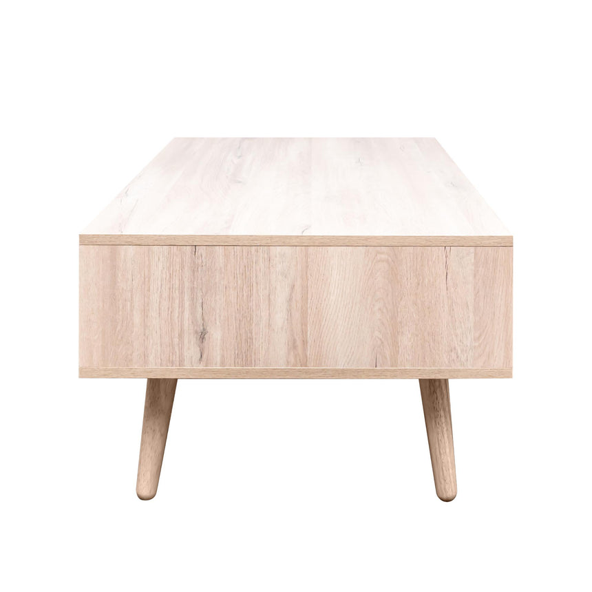 Ferrero Natural and Woven Rattan 1 Drawer Coffee Table-7