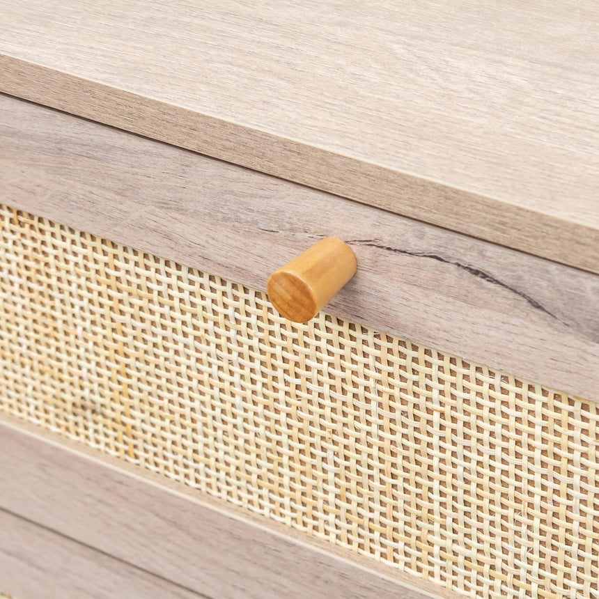 Ferrero Natural and Woven Rattan 6 Drawer Wide Chest-9