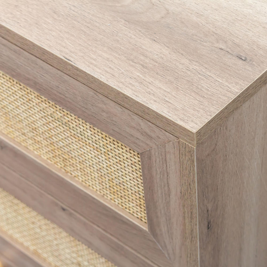 Clearance - Ferrero Natural and Woven Rattan 6 Drawer Wide Chest-11