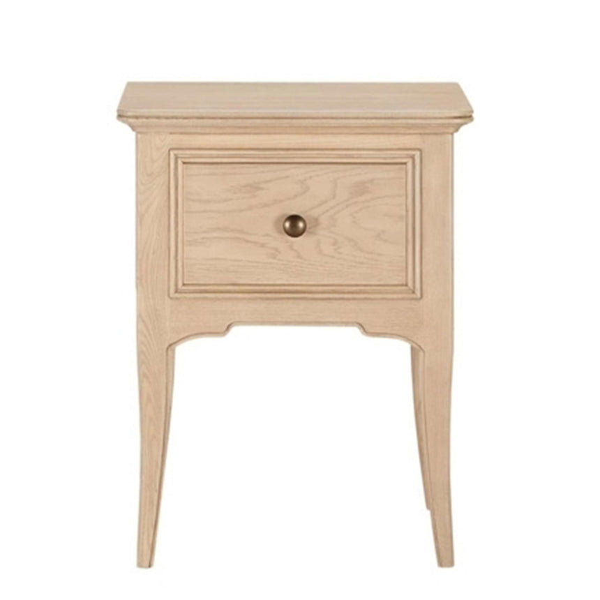 Willis and Gambier Toulon Oak 1 Drawer Bedside Table-2