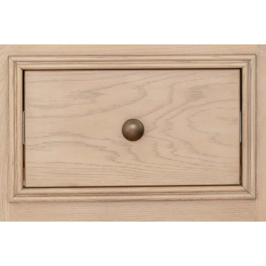 Willis and Gambier Toulon Oak 1 Drawer Bedside Table-3