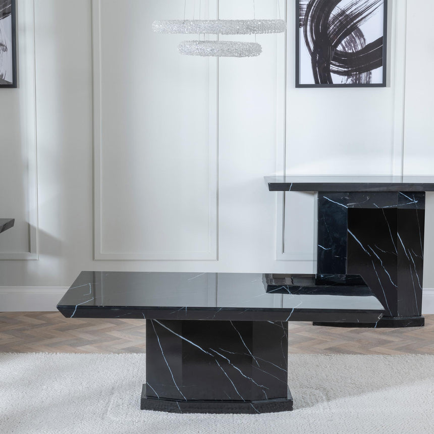 Naples Black Marble Coffee Table-3