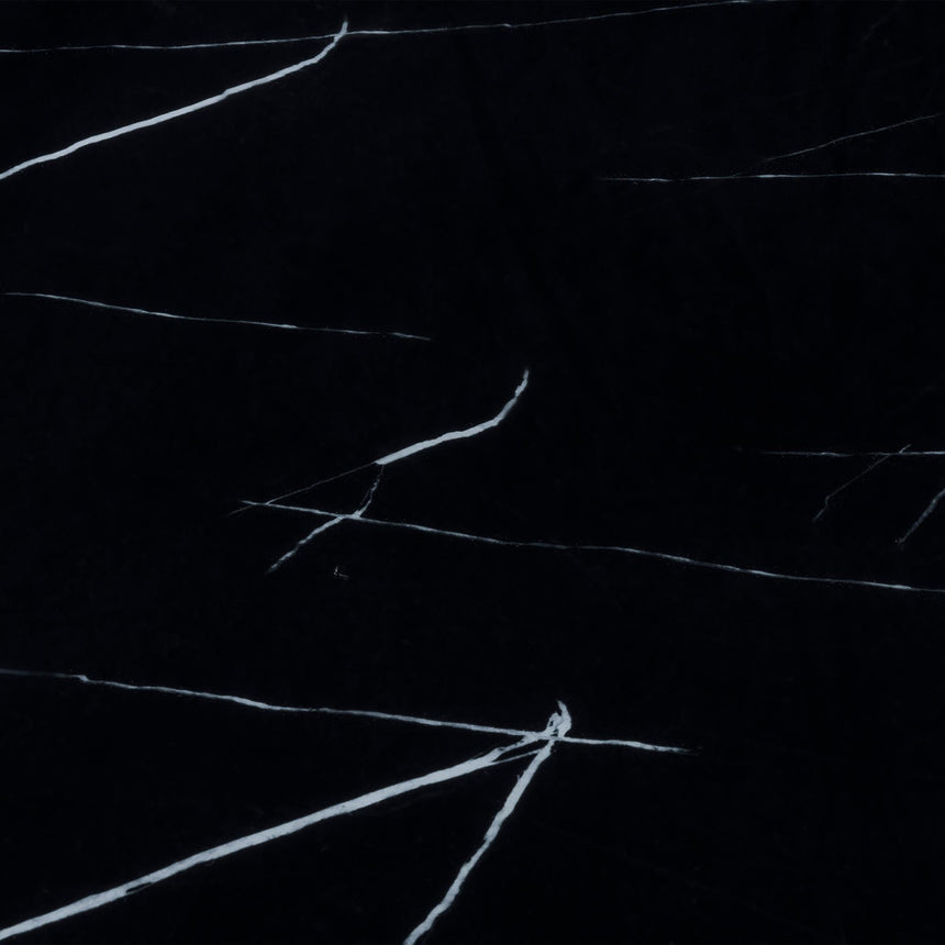 Naples Black Marble Square Side Table-3