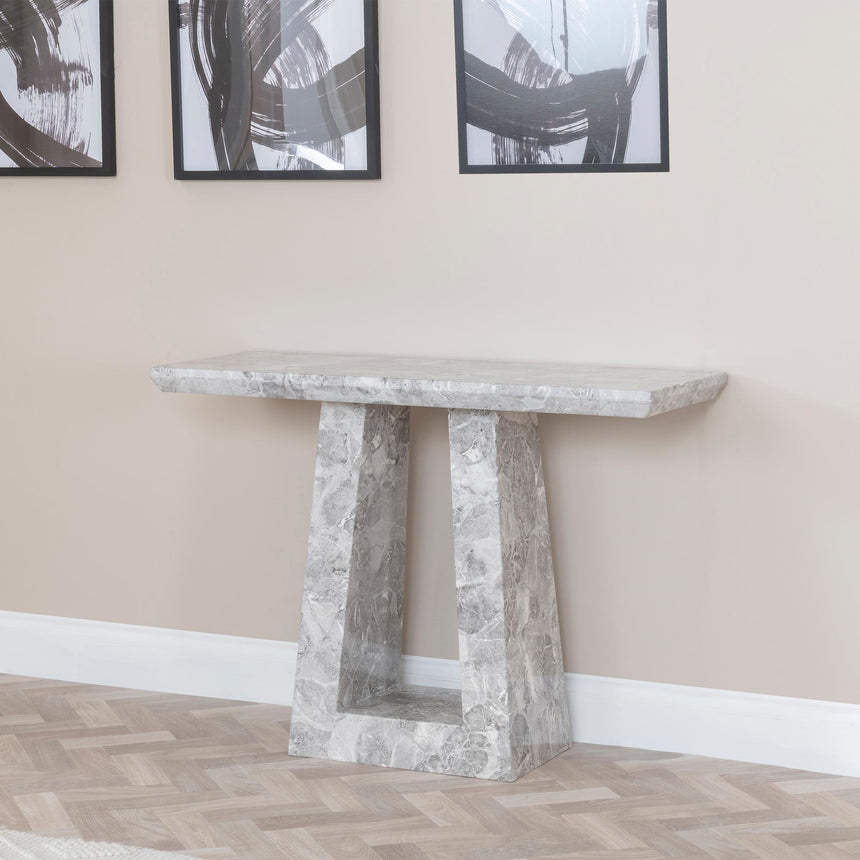 Milan Grey Marble Console Table-4