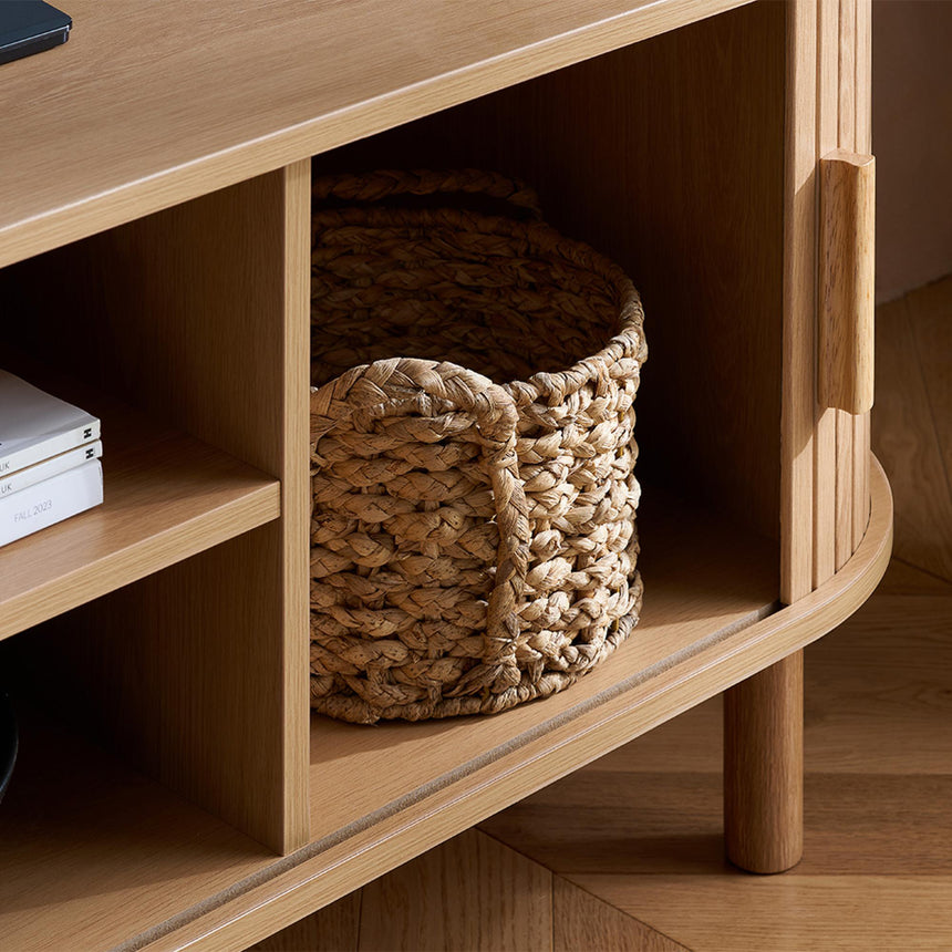 Axel Oak Fluted Curved 140cm TV Unit-4