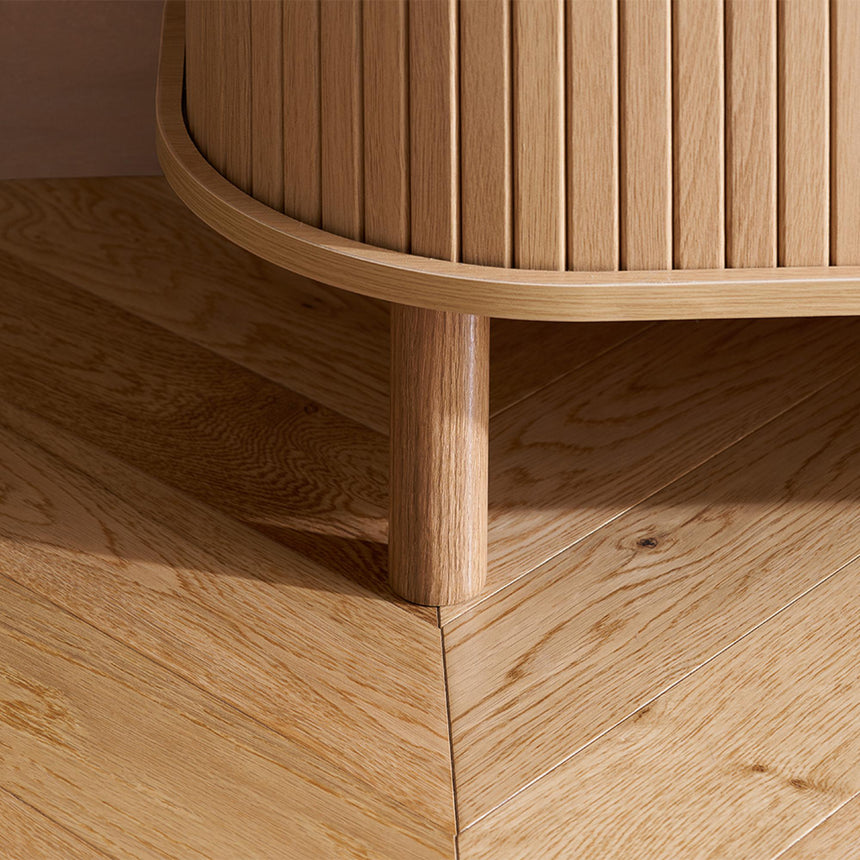 Axel Oak Fluted Curved 140cm TV Unit-6