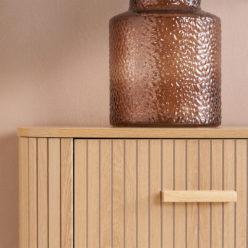 Axel Oak Fluted 2+3 Drawer Curved Chest-2