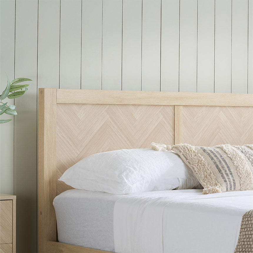 Herringford Oak Ottoman Storage Bed - Sizes Available-3