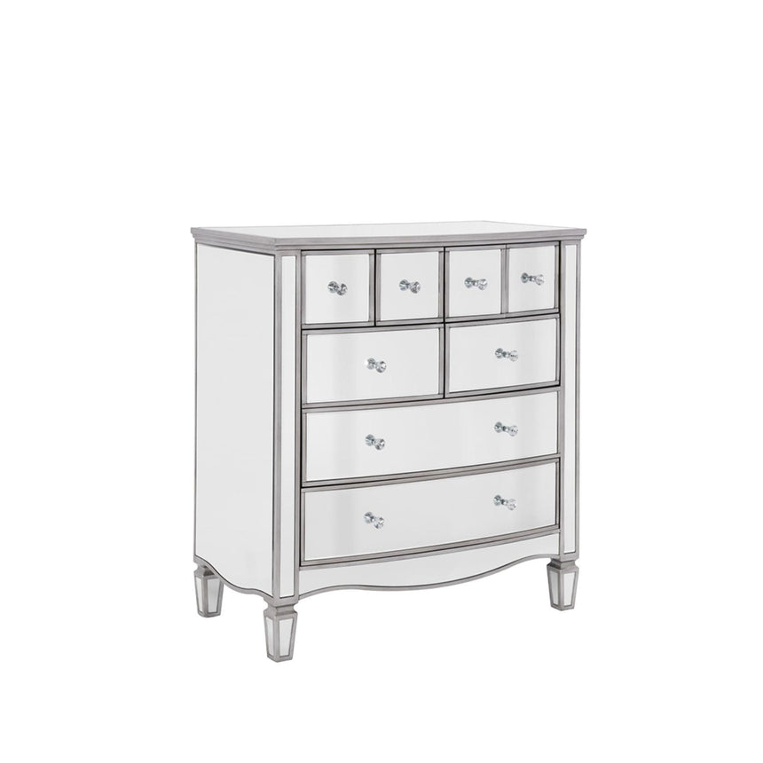 Elysee Mirrored Glass Multi Drawer Chest-4