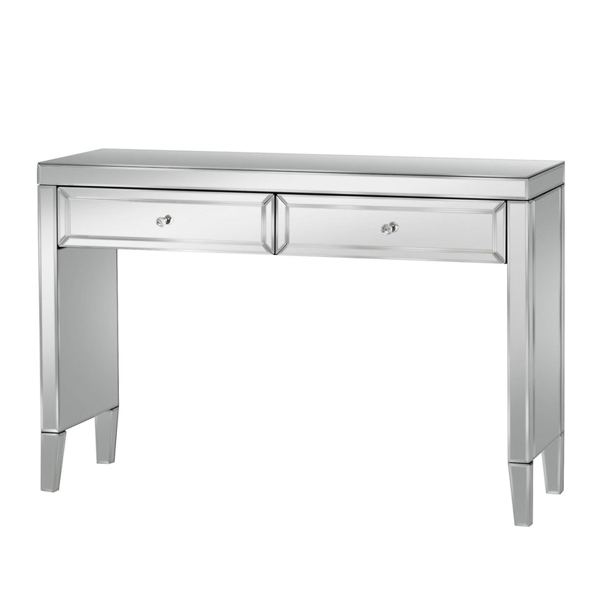 Valencia Mirrored 2 Drawer Console Table-4
