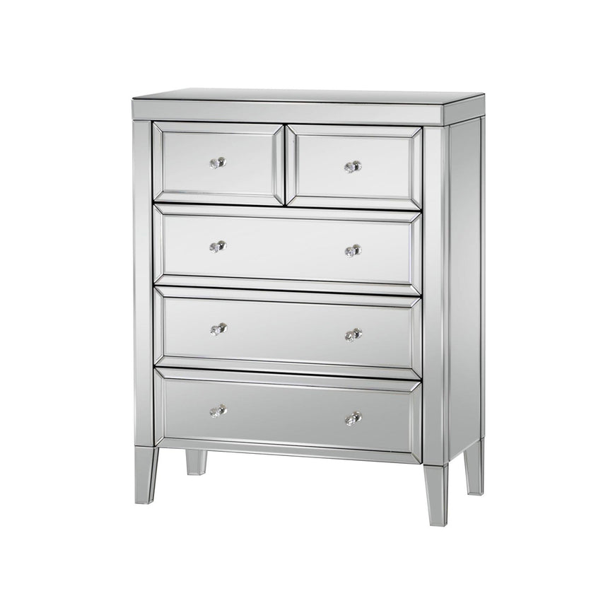 Valencia Mirrored 3+2 Drawer Chest-4